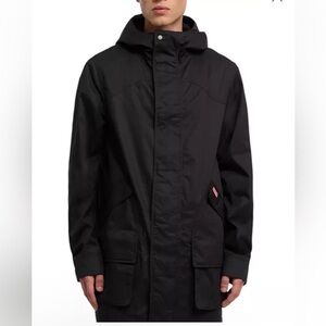 Hunter Original Downing Coated Cotton Hooded Rain Jacket NEW W TAGS SIZE M